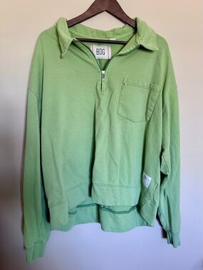Urban Outfitters BDG Going Nowhere Quarter Zip Sweatshirt